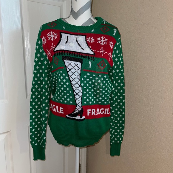 A Christmas Story Sweaters - Women's Leg Lamp from A Christmas Story